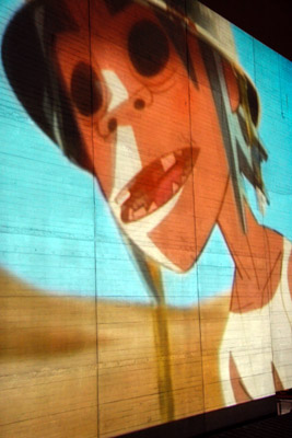 Gorillaz Video Projection