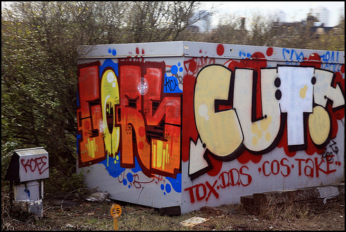 Gors and Cut! graffiti