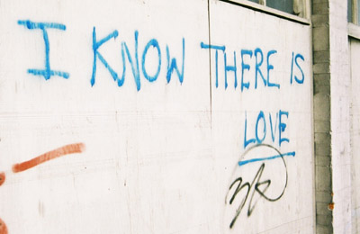 I know there is love graffiti
