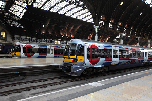 Heathrow Express Trains at Paddington Station