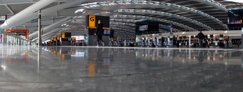 Heathrow Terminal 5 check in desks