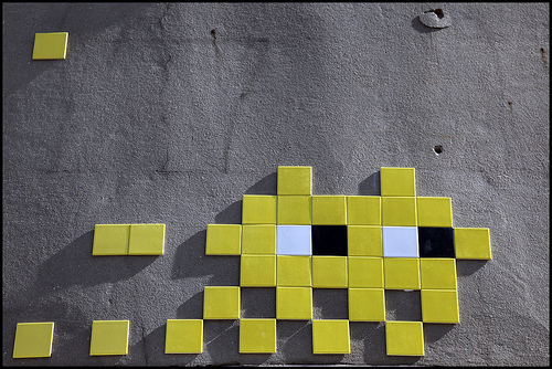 Invader tiles