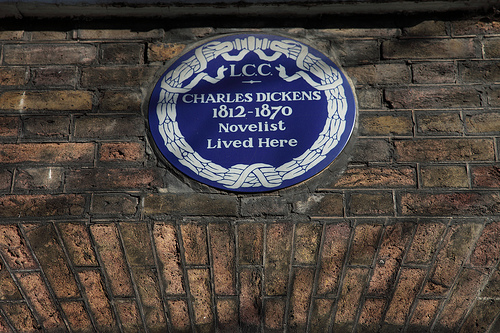LCC Charles Dickens Plaque