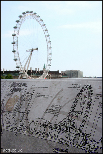 London Eye from Hungerford Bridge
