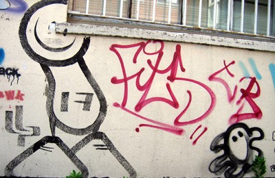 The London Police graffiti picture