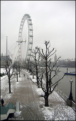 London South Bank Snow