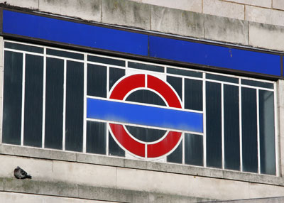 Hounslow West Art Deco Tube Station window detail