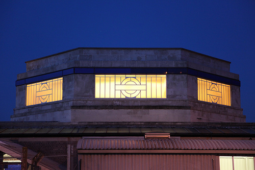 London Underground art deco window