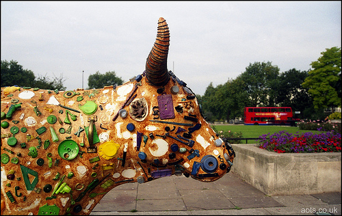 Marble Arch collage cow