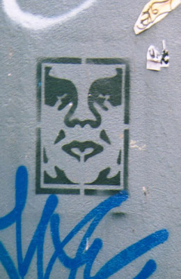 Obey Stencil graffiti