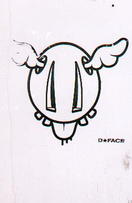 D*face Old Street Phone Box graffiti