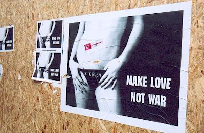 Make Love Not War Anti War poster.
