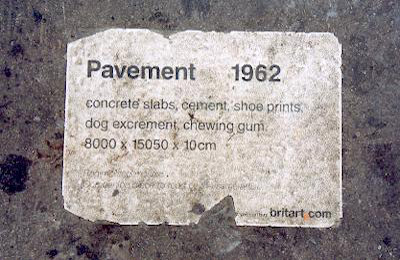 Brit Art pavement sticker