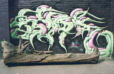 Cargo graffiti wall