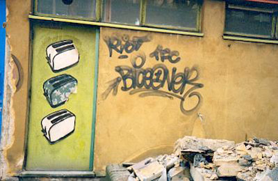 Toasters, London Graffiti Poster