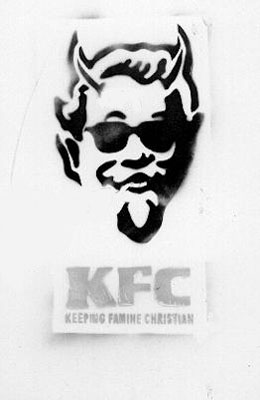 KFC Keeping Famine Christian Stencil