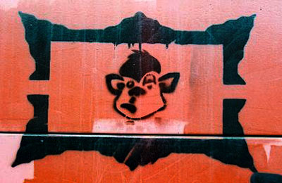 Minky Graffiti Stencil