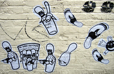 Graffiti posters _ Shoreditch London