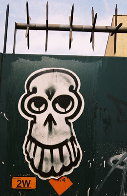 Graffiti skull poster