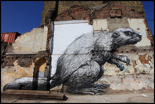 Roa Beaver _ Hackney Road