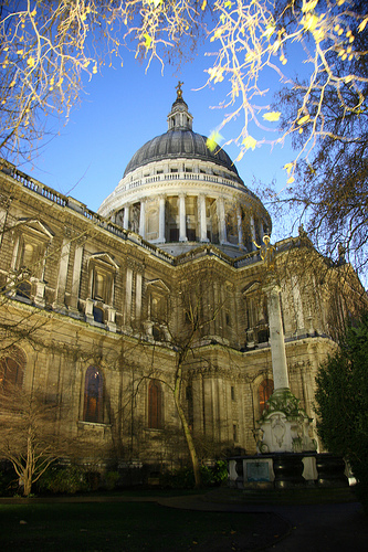 St Paul's Cathedral at dusk