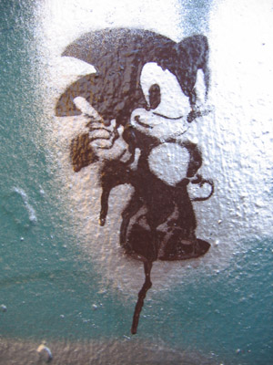 Sonic The hedgehog graffiti