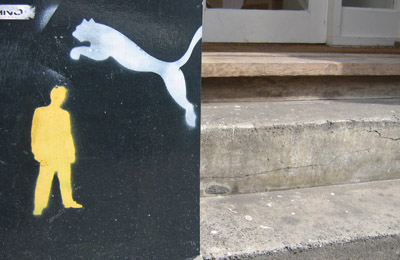 Puma stencil graffiti