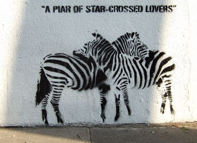 A Pair of Star Crossed Lovers stencil