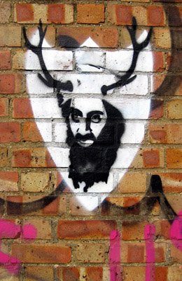 Osama Bin Laden stencil