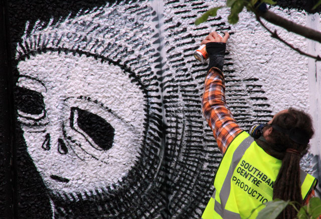 Phlegm at work at the Southbank Centre, London