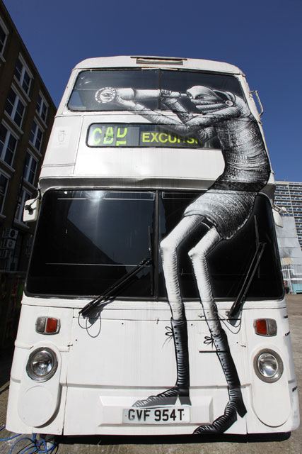 Phlegm work on a bus 