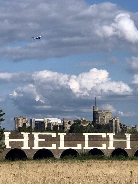 Helch graffiti, Windsor Castle