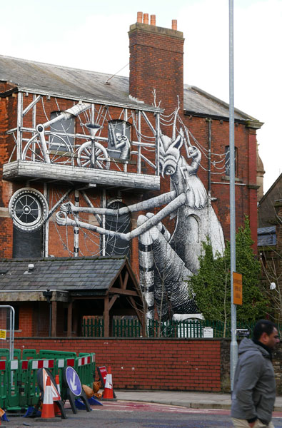 Phlegm Blackburn street art