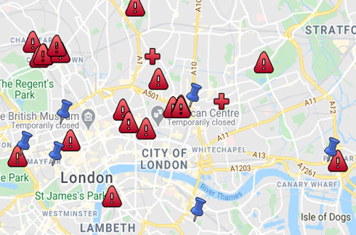 Banksy locations map