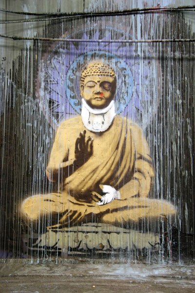 Banksy Buddha