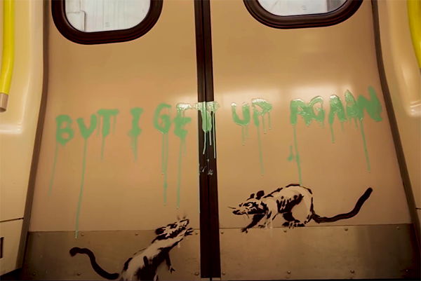 Banksy - But I get up again