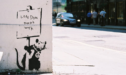 Banksy London Rats