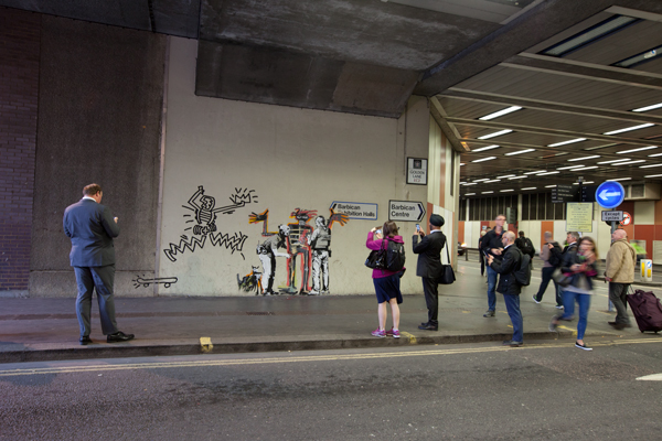 Banksy Basquiat at the Barbican