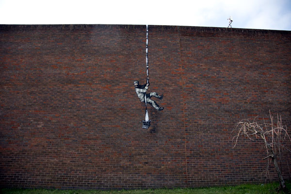 Banksy Reading gaol wall