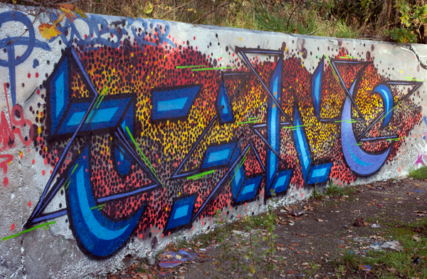 Jano Feltham Circles graffiti