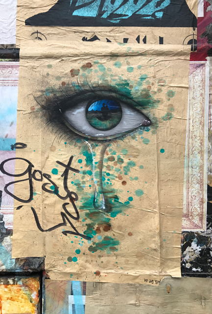 My dog sighs street art
