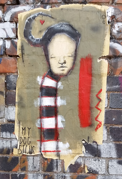 My Dog Sighs paste up