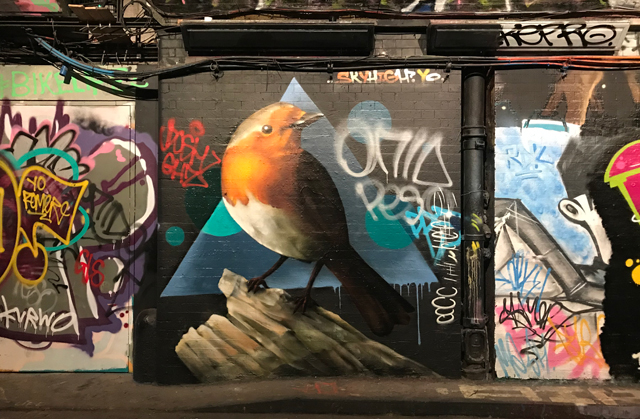 Skyhigh Robin graffiti