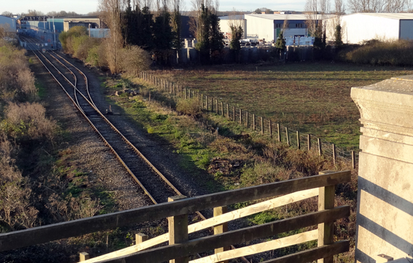 Colnbrook sidings from the bypass