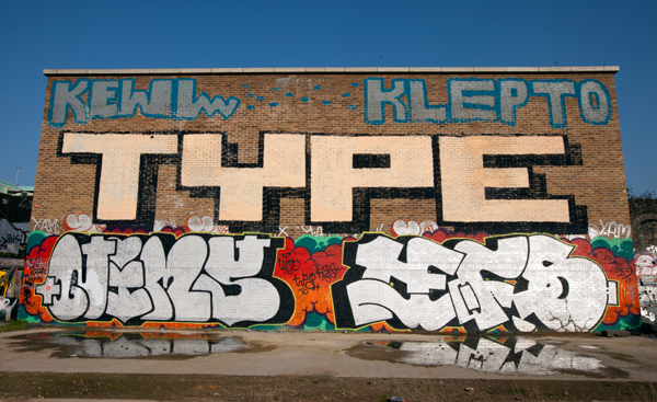 Type graffiti, Shoreditch