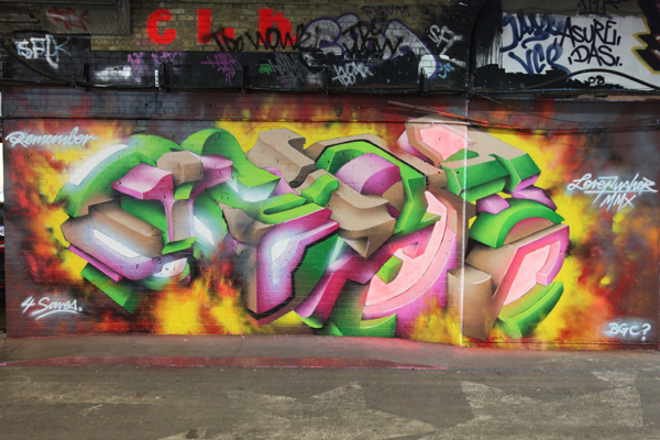 Lovepusher graffiti, Leake Street