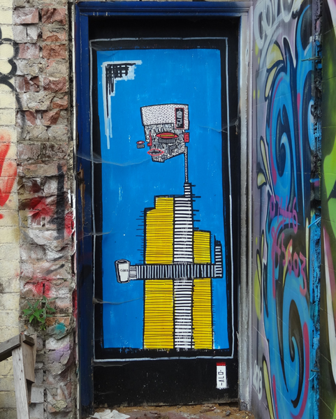 Alo street art off Brick Lane