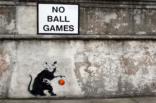 Banksy No Ball Games