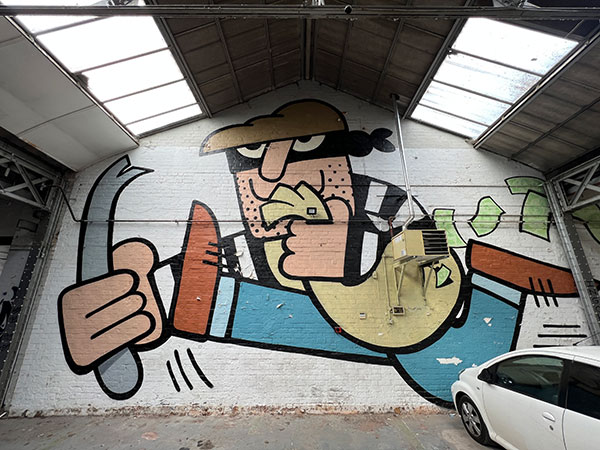 45RPM street art