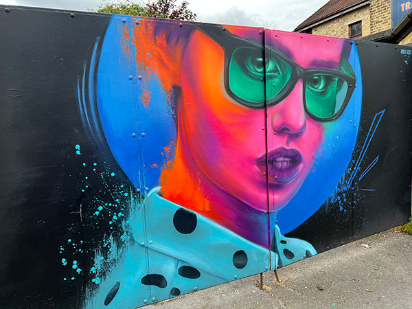 'Colour is a state of mind' - street art painted by Woskerski in Penge